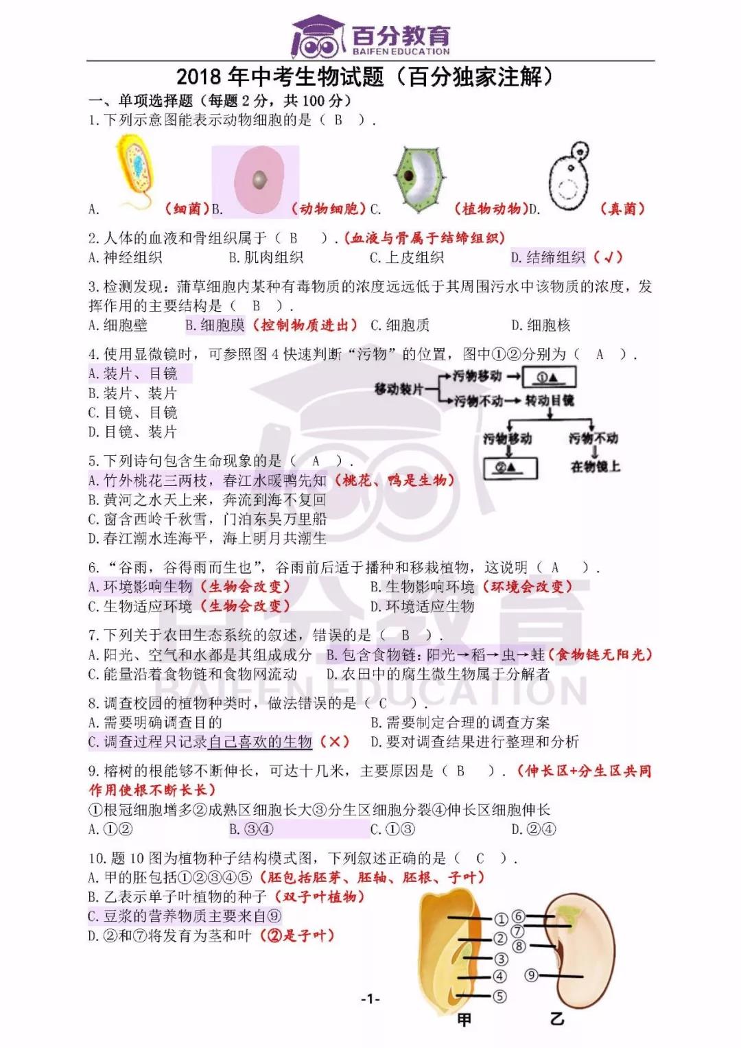 生物試題